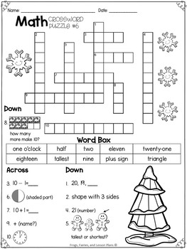 pic 1St Grade Crossword Puzzles