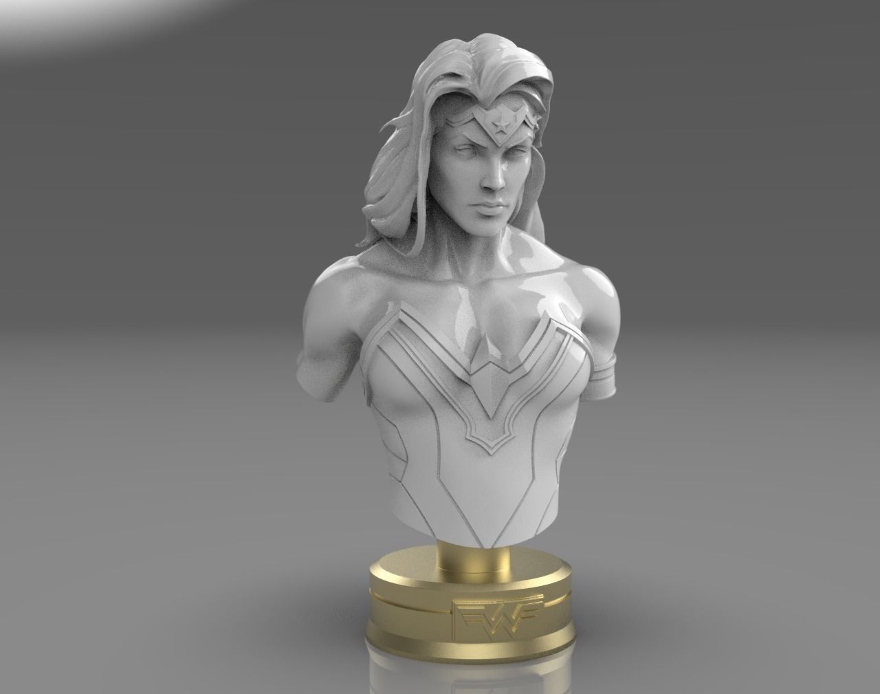 pics 3D Printed Bust Woman