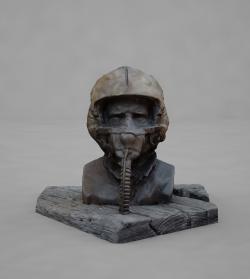 images 3D Printed Pilot Bust