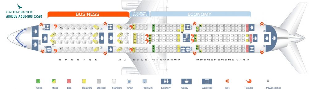 pic Airbus A350-900 Qatar Seat Map