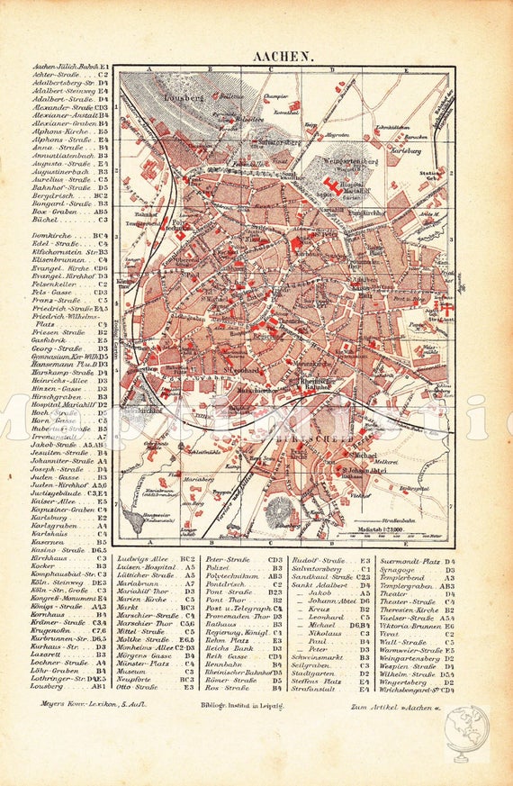 pics Aix La Chapelle Map