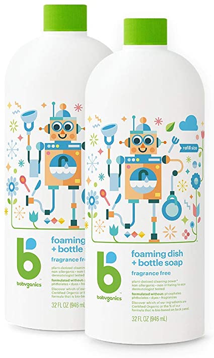 picture Babyganics Foaming Dish & Bottle Soap Refill