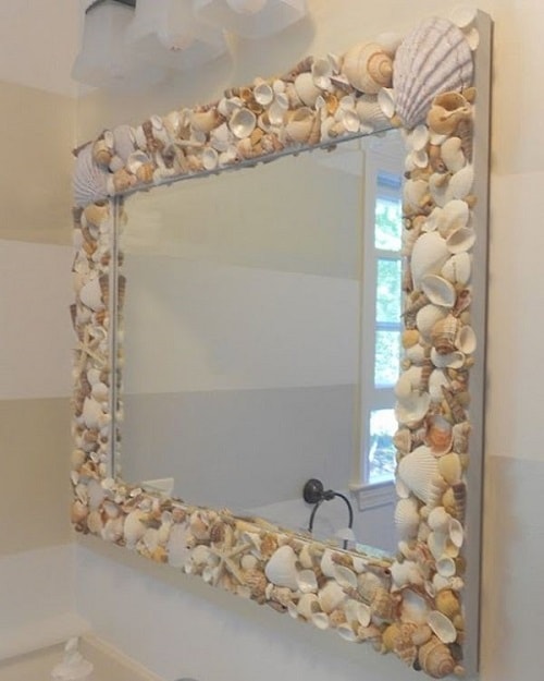 photo Beach Style Bathroom Mirrors