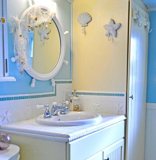 images Beach Style Bathroom Mirrors