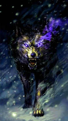 photo Big Scary Wolf Wallpaper