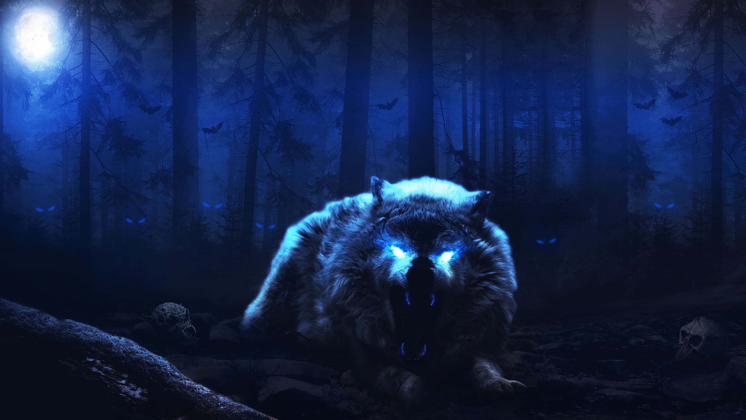 wallpapers Big Scary Wolf Wallpaper