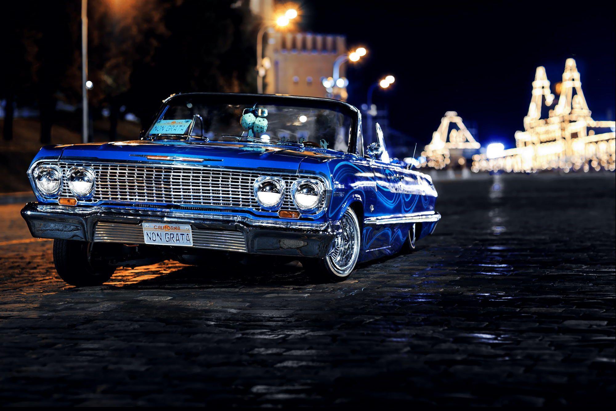 picture Black 64 Impala Lowrider Wallpaper