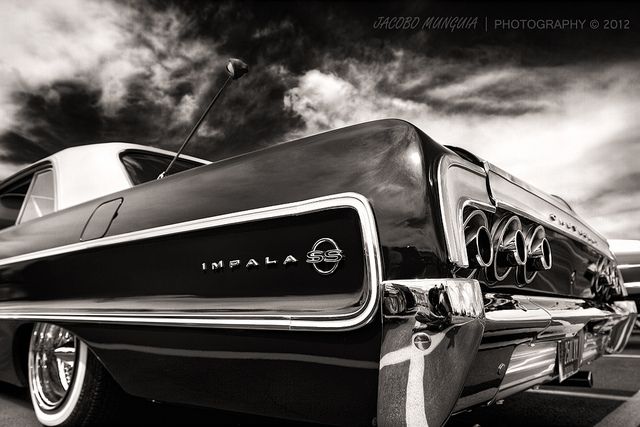 pic Black 64 Impala Lowrider Wallpaper