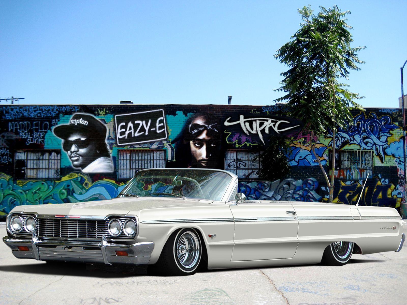 pic Black 64 Impala Lowrider Wallpaper