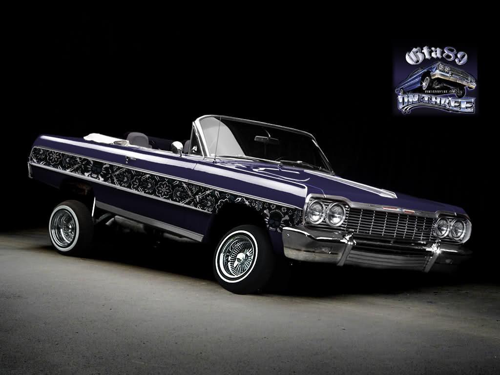 photo Black 64 Impala Lowrider Wallpaper