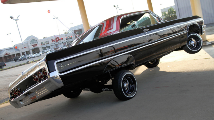 pix Black 64 Impala Lowrider Wallpaper