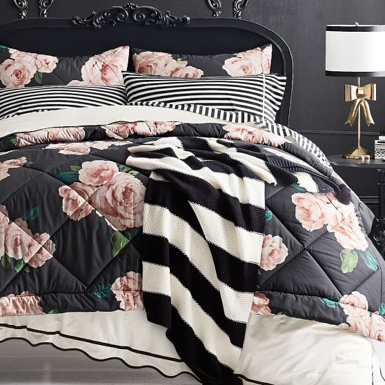 images Black And Rose Gold Comforter Set