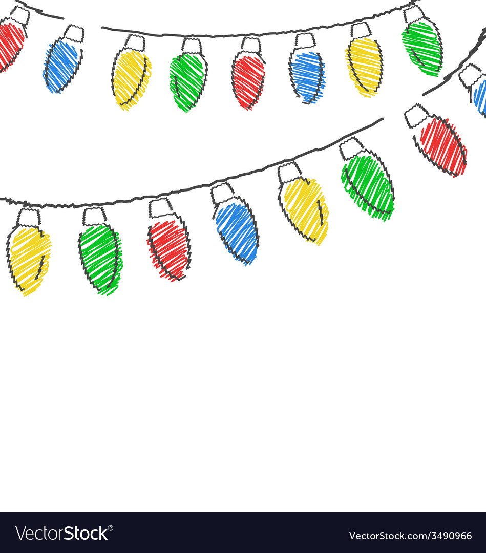 wallpapers Christmas Lights Drawing