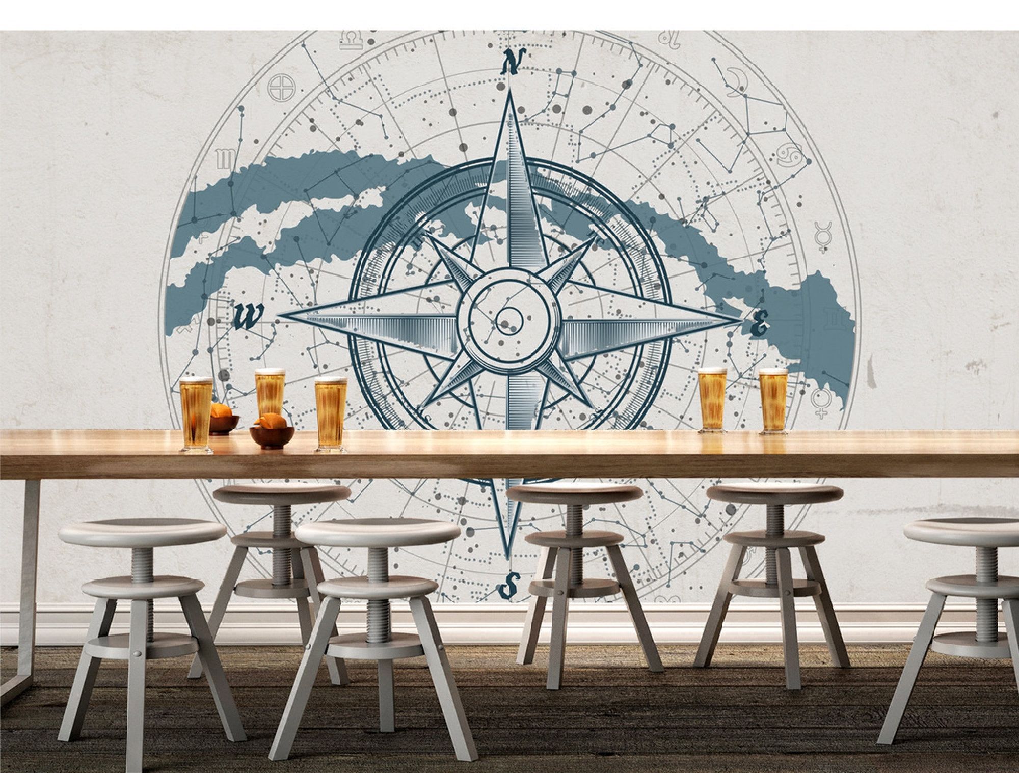 pix Compass Wallpaper For Wall