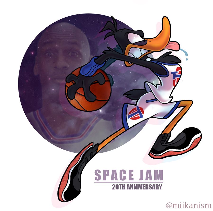 wallpapers Daffy Duck Space Jam Drawing