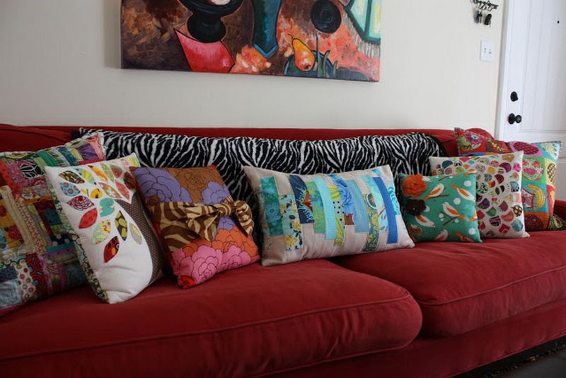 pic Decorative Pillows For Red Sofa