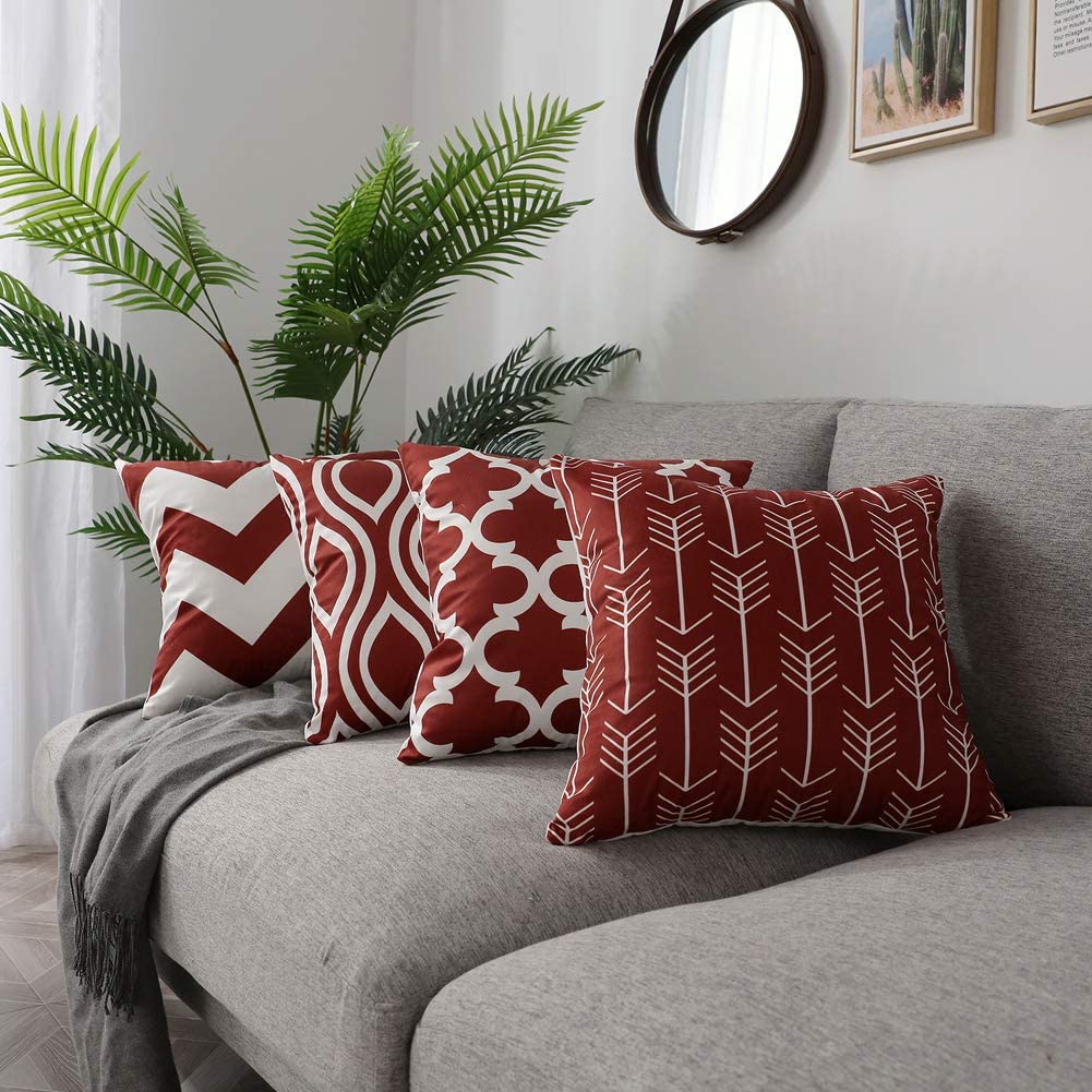 pics Decorative Pillows For Red Sofa