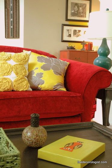 pics Decorative Pillows For Red Sofa