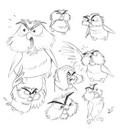 pix Disney Owl Drawing