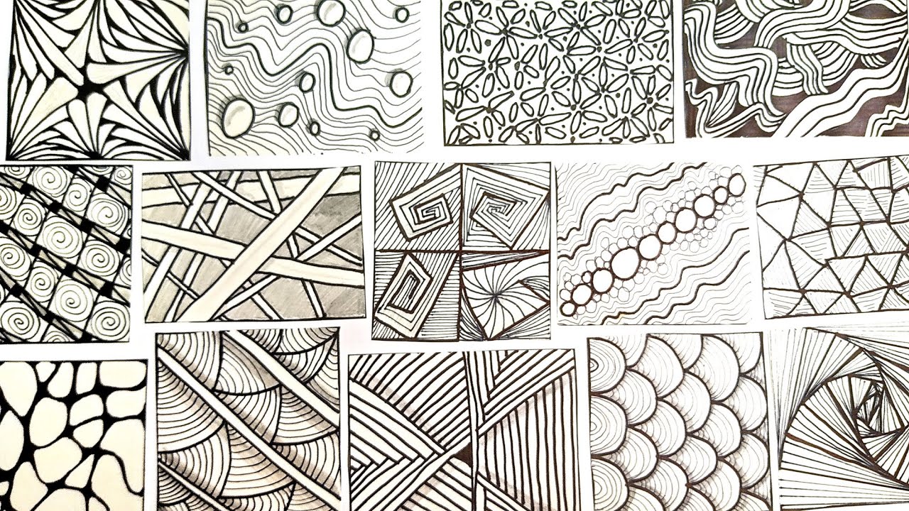 pix Doodles Easy Simple Cool Patterns