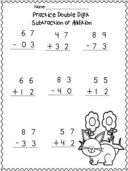 pic Double Digit Addition And Subtraction Without Regrouping