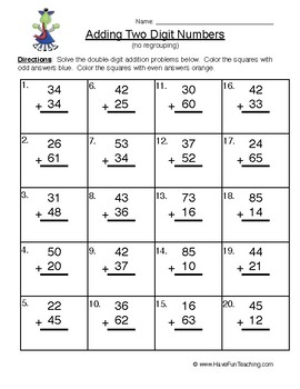 wallpapers Double Digit Addition With And Without Regrouping