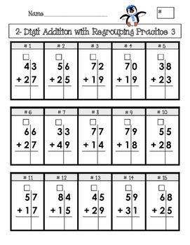 pics Double Digit Addition With Regrouping