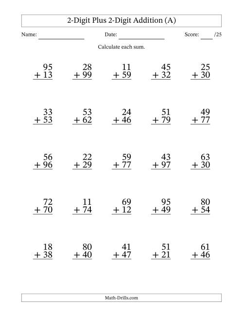 pics Double Digit Addition With Regrouping