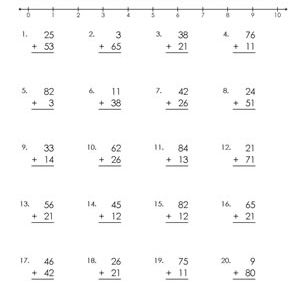 pic Double Digit Addition Without Regrouping Worksheets