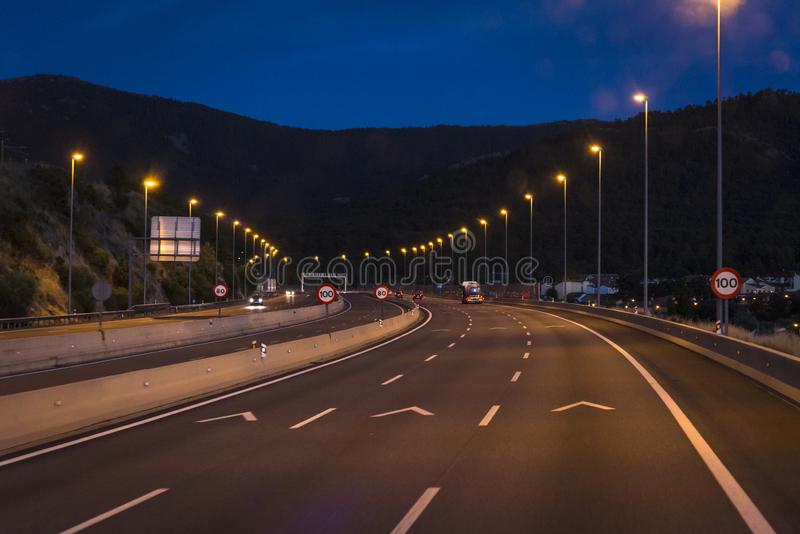 photo Empty Motorway At Night