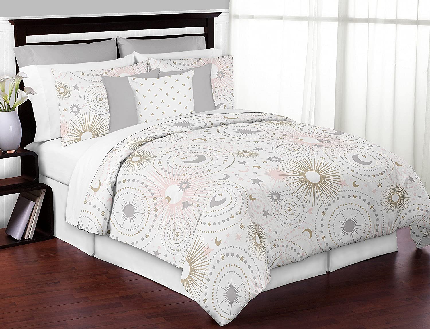 images Grey And Rose Gold Comforter Set