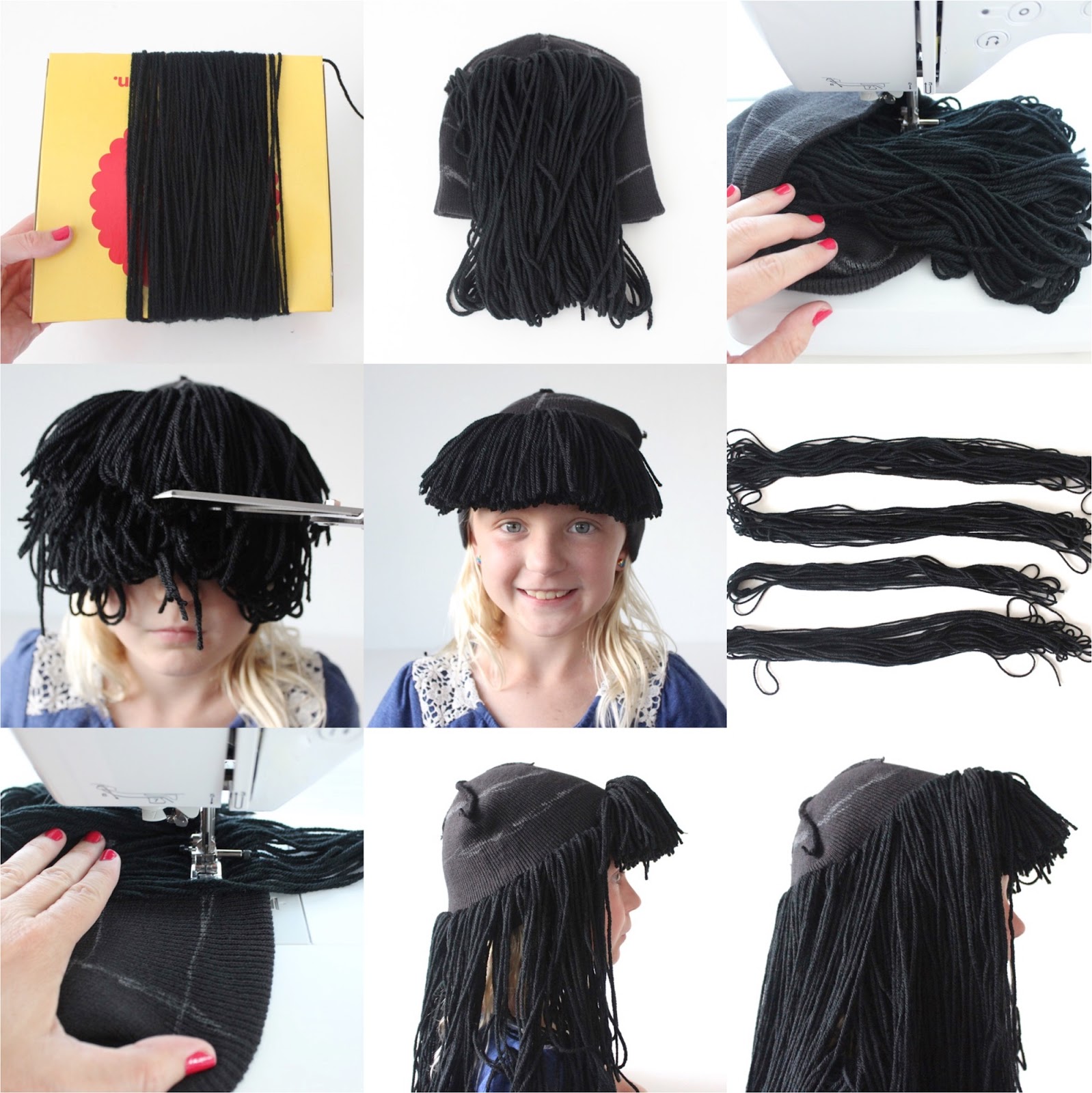 pics How To Make A Wig Out Of Yarn