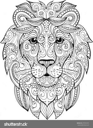 images Lion Mandala Coloriage Mandala Animaux