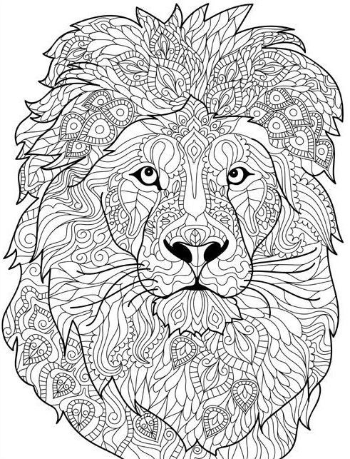 pix Lion Mandala Coloriage Mandala Animaux