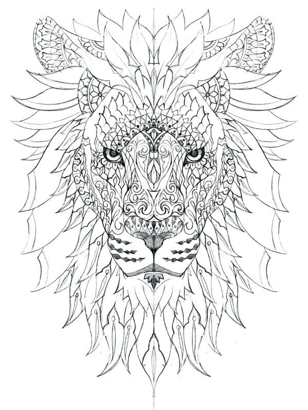 wallpapers Lion Mandala Coloriage Mandala Animaux