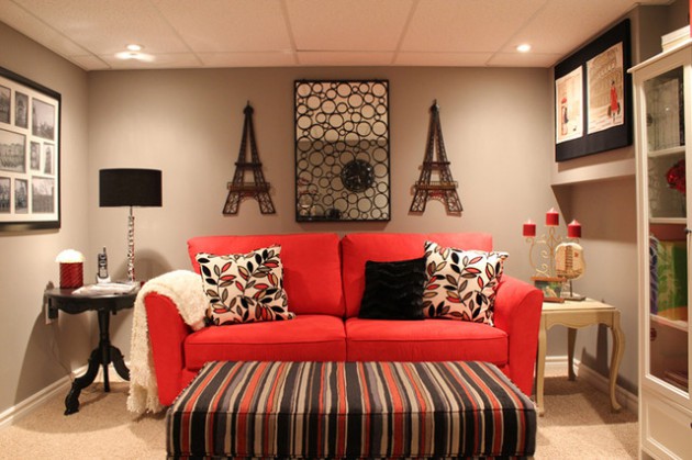 pic Living Room Red Sofa Decorating Ideas