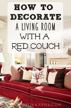 pic Living Room Red Sofa Decorating Ideas