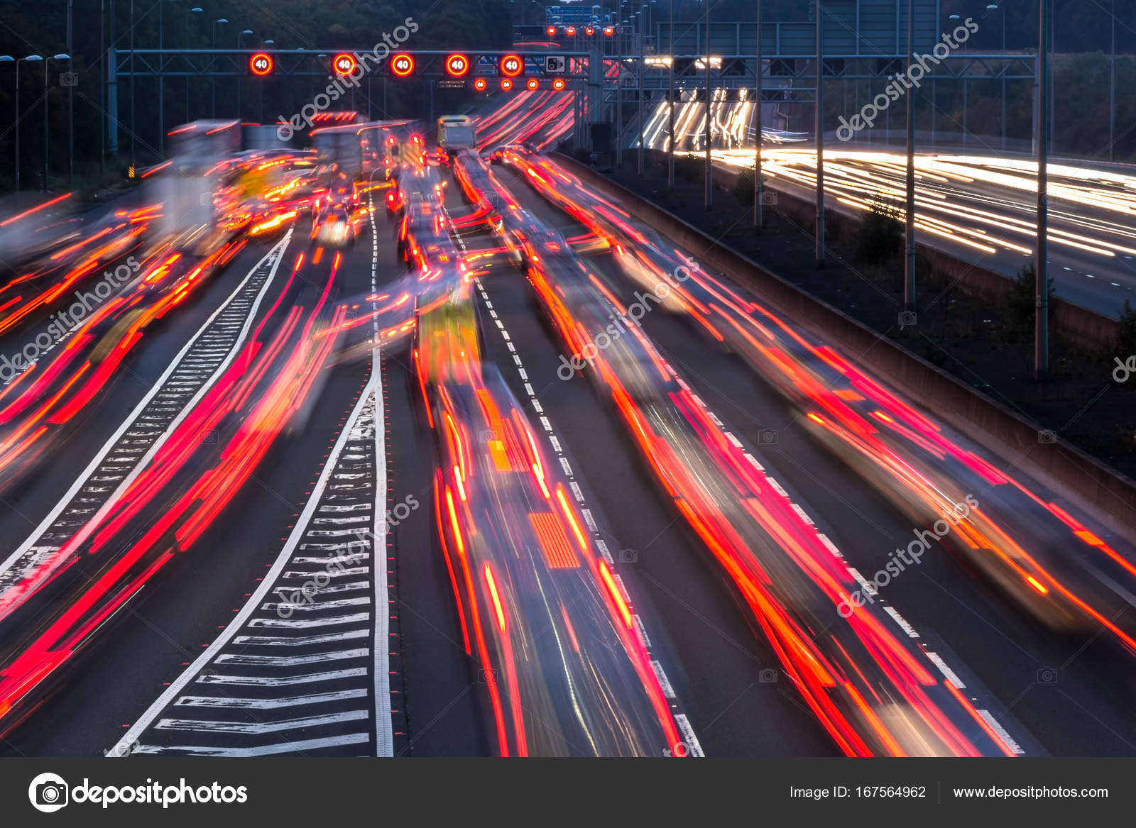 pics M1 Motorway At Night