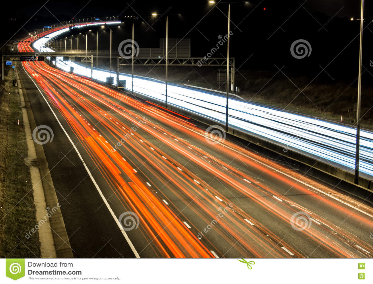 images M1 Motorway At Night