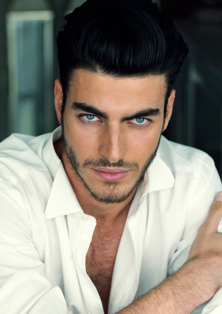 photo Male Models With Black Hair And Grey Eyes