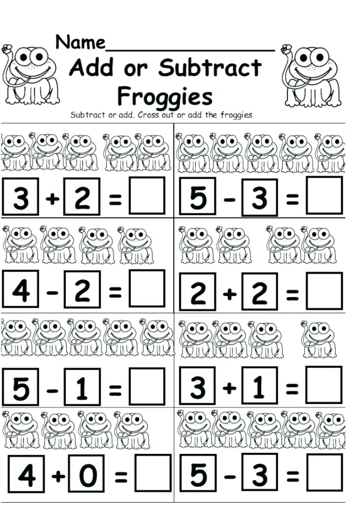 photo Math Picture Addition Worksheets Kindergarten