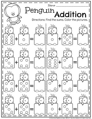 pic Math Picture Addition Worksheets Kindergarten