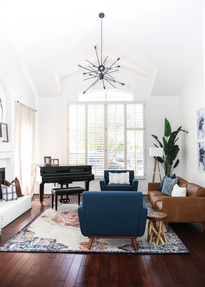 pics Modern Mid Century Boho Living Room