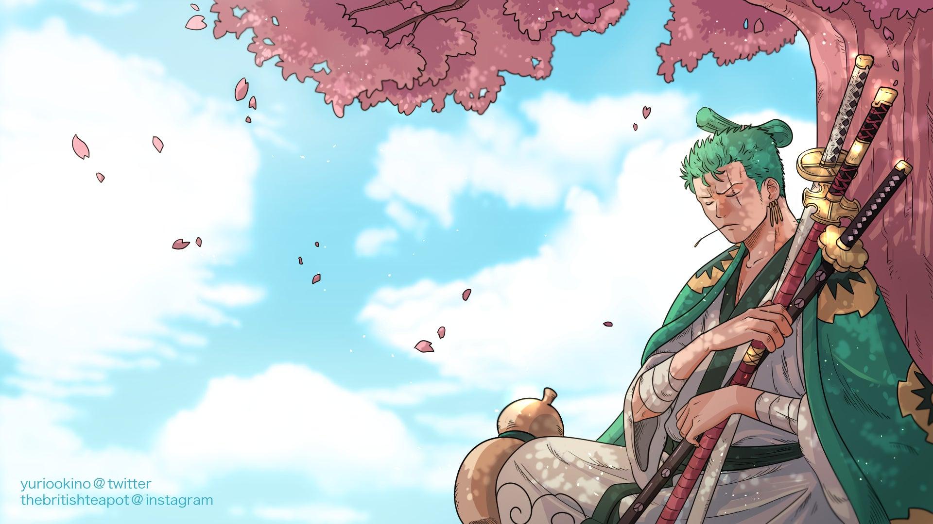 photo One Piece Zoro Wano Luffy Wano Wallpaper