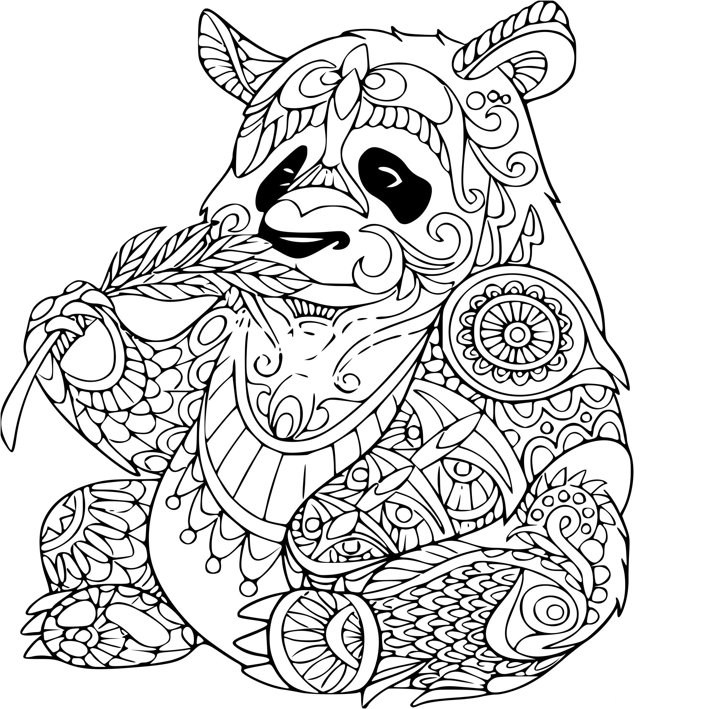 Featured image of post Panda Mandala Coloriage Mandala Animaux