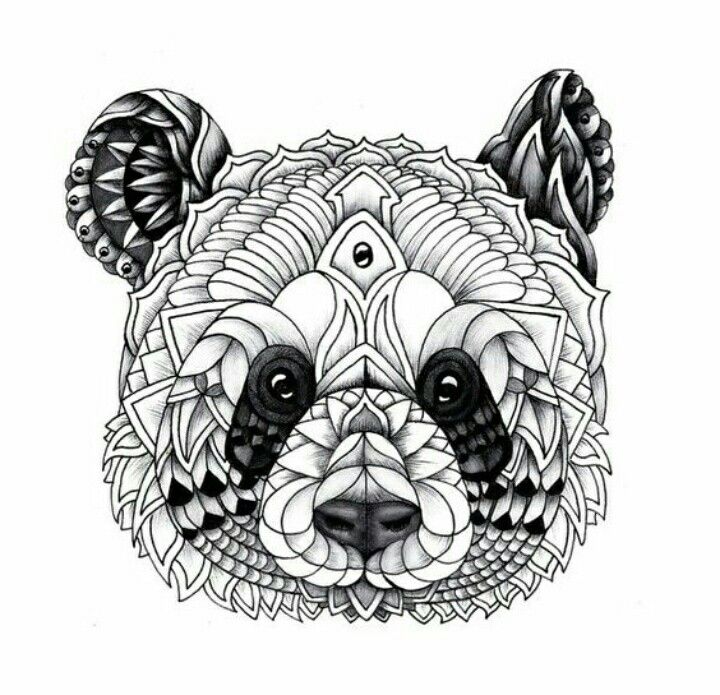 images Panda Mandala Coloriage Mandala Animaux