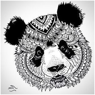 picture Panda Mandala Coloriage Mandala Animaux