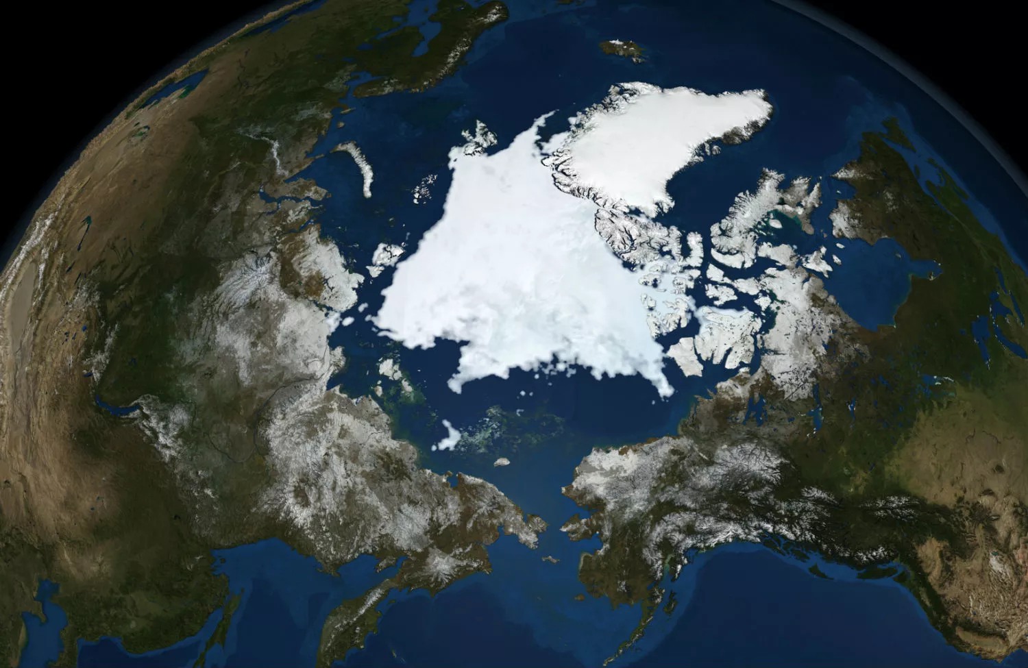 pic Photo Of North Pole From Space