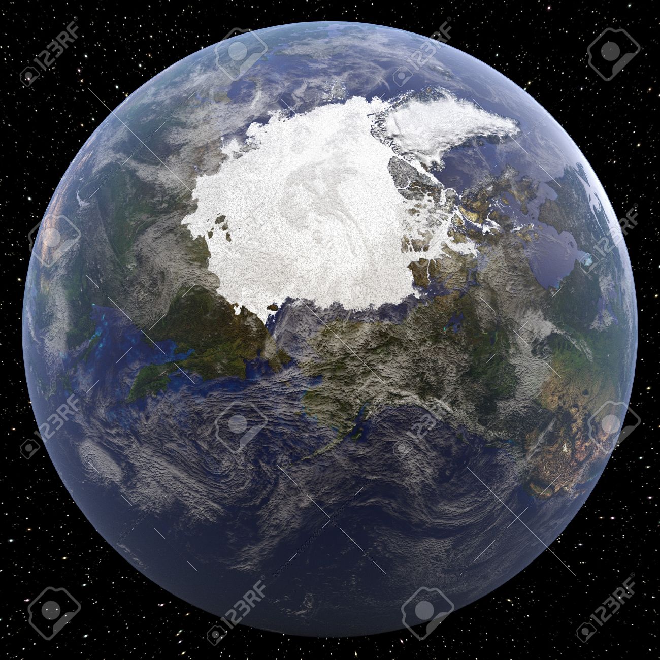 pix Photo Of North Pole From Space