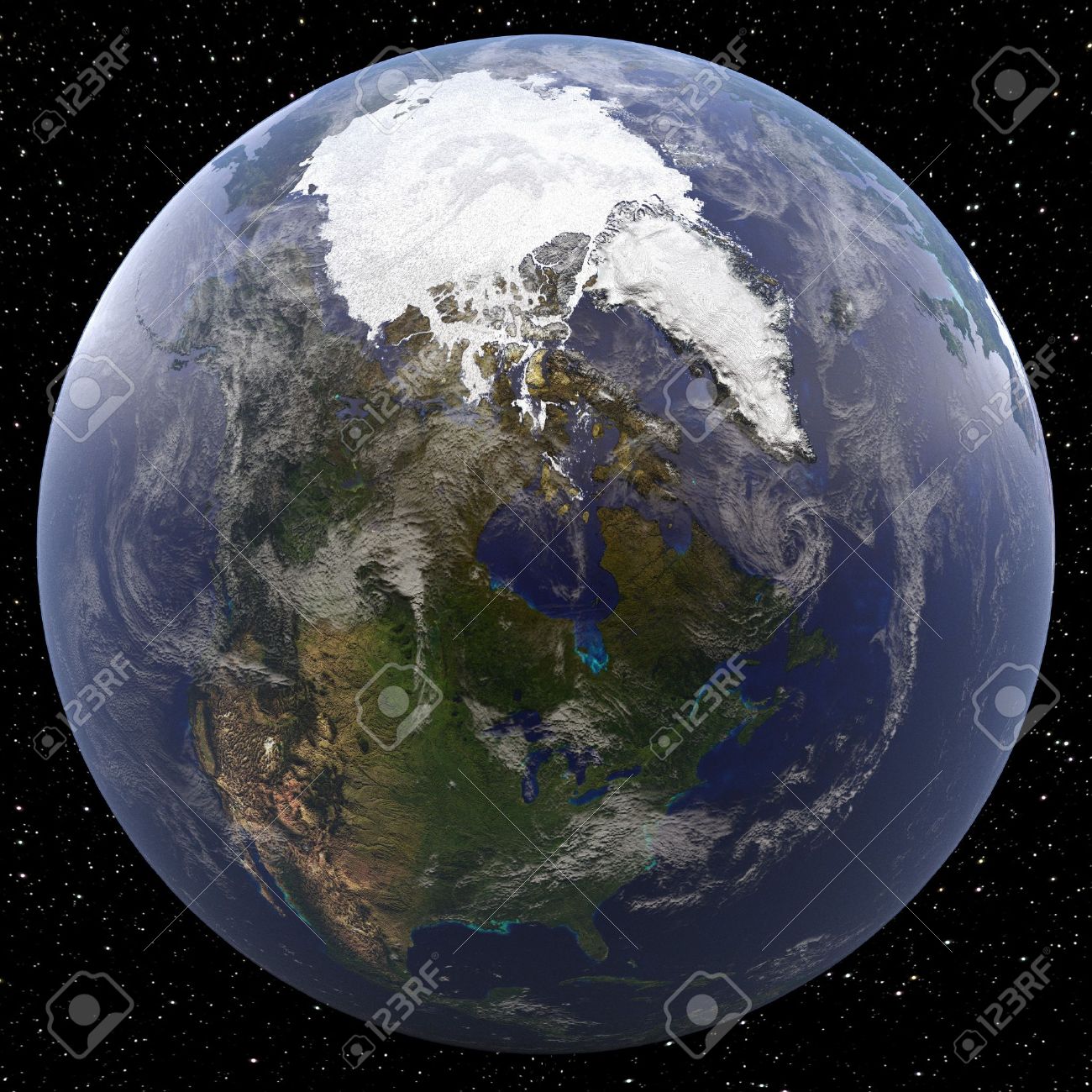 pix Photo Of North Pole From Space